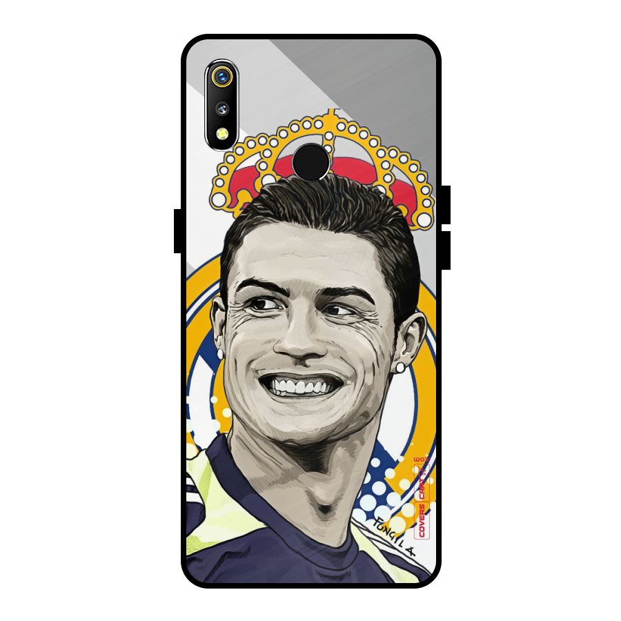 Ronaldo Madrid King Metal Back Case for Realme 3i