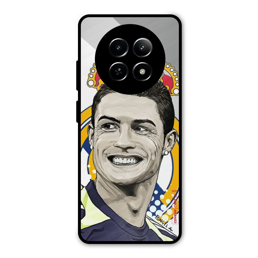 Ronaldo Madrid King Metal Back Case for Realme Narzo 70x 5G