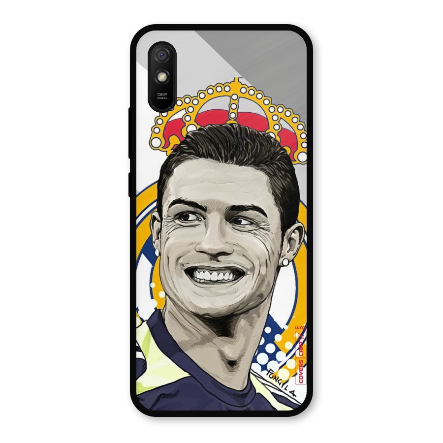 Ronaldo Madrid King Metal Back Case for Redmi 9i