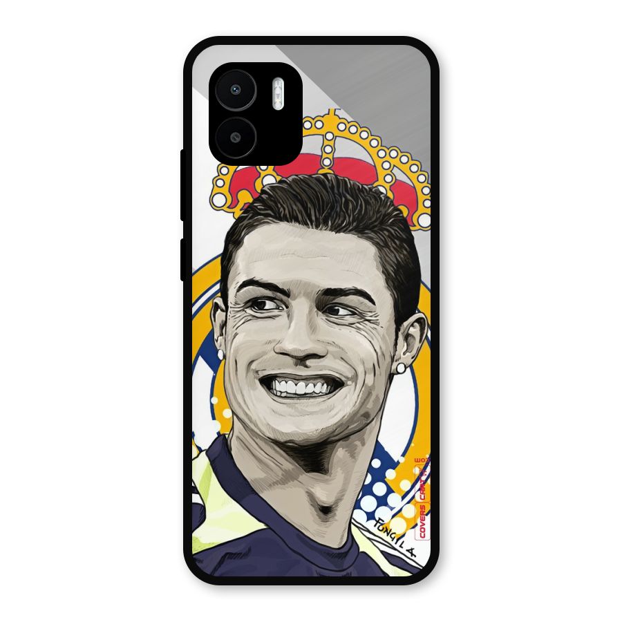 Ronaldo Madrid King Metal Back Case for Redmi A2