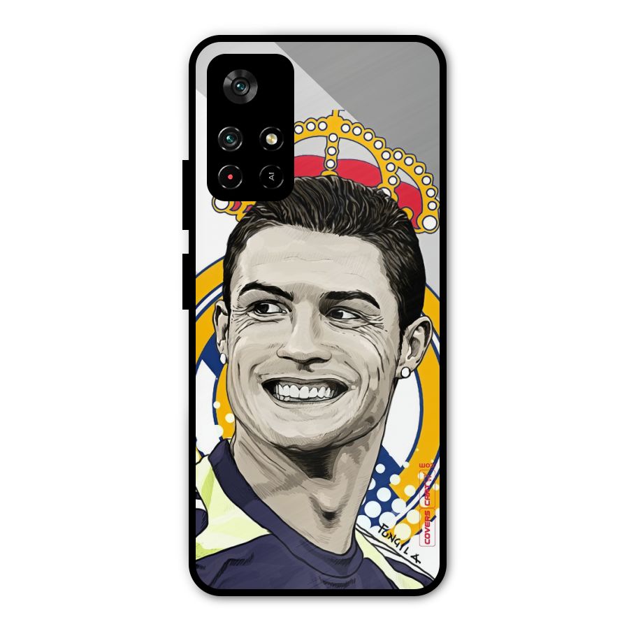 Ronaldo Madrid King Metal Back Case for Redmi Note 11T 5G