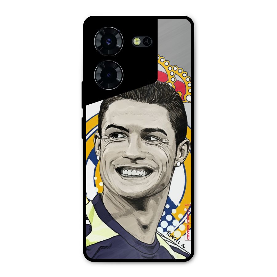 Ronaldo Madrid King Metal Back Case for Tecno Pova 5 Pro 5G