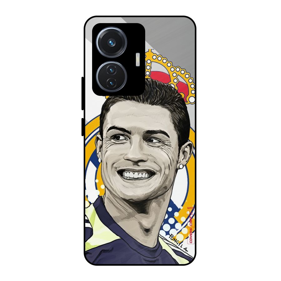 Ronaldo Madrid King Metal Back Case for Vivo T1 44W