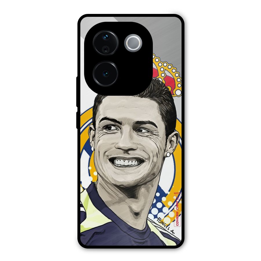 Ronaldo Madrid King Metal Back Case for Vivo T3 Pro