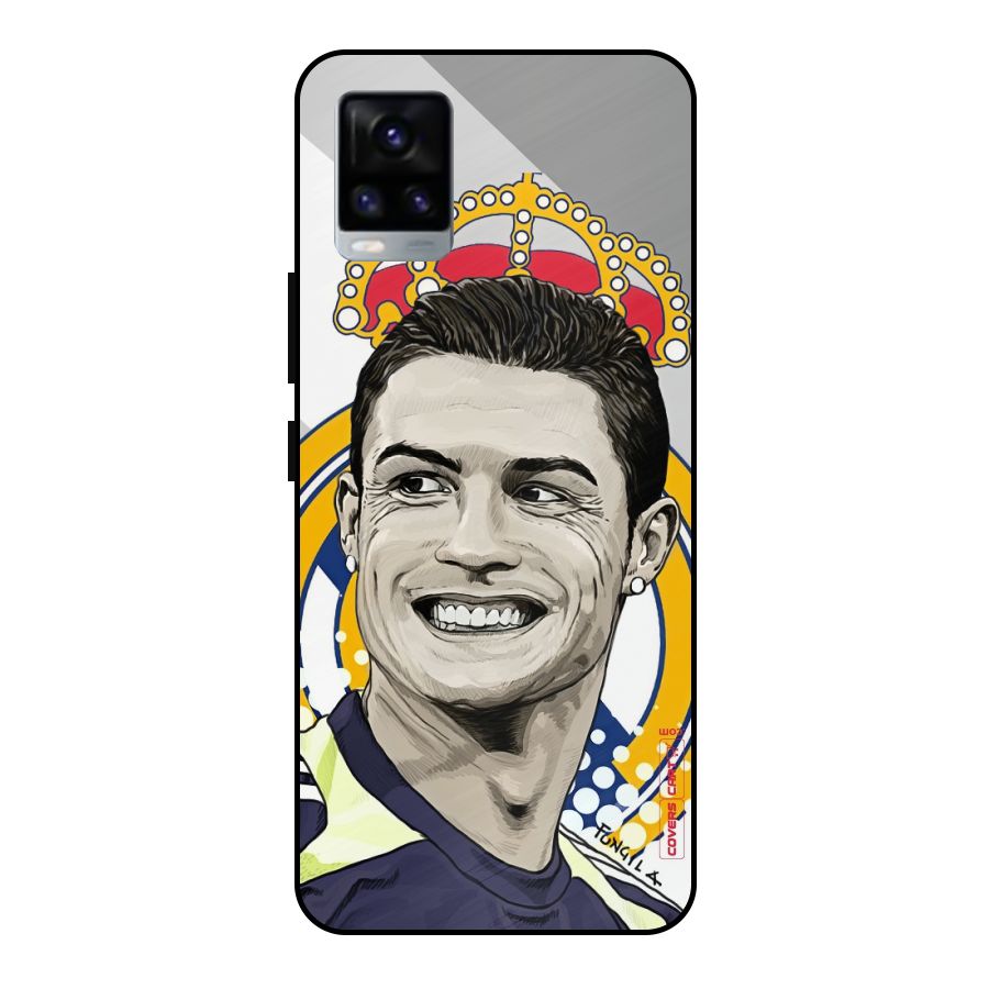 Ronaldo Madrid King Metal Back Case for Vivo V20 2021