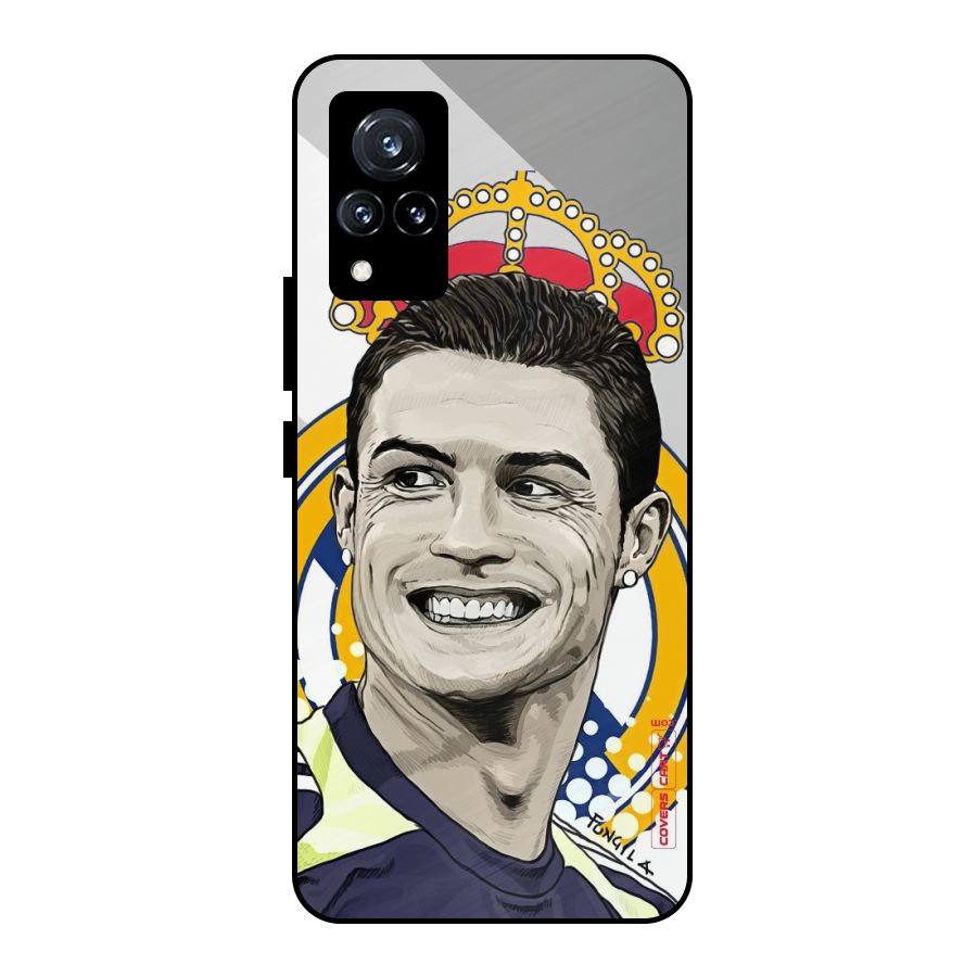 Ronaldo Madrid King Metal Back Case for Vivo V21 5G