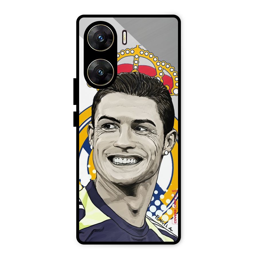 Ronaldo Madrid King Metal Back Case for Vivo V29e