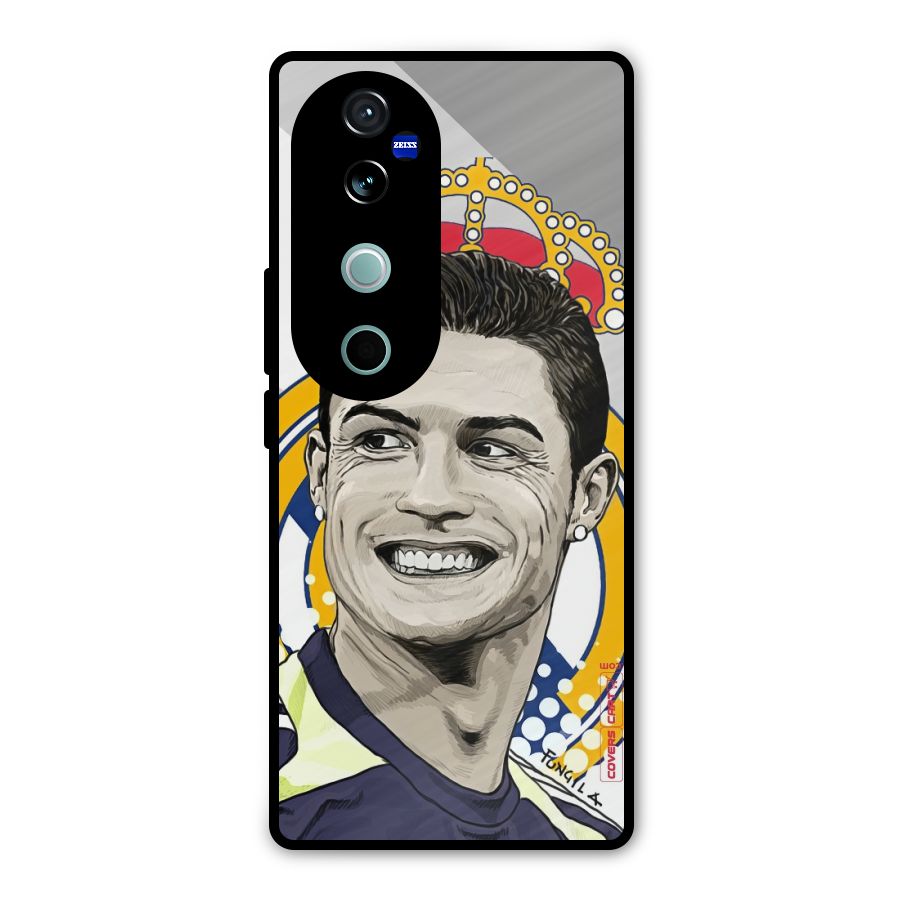 Ronaldo Madrid King Metal Back Case for Vivo V40