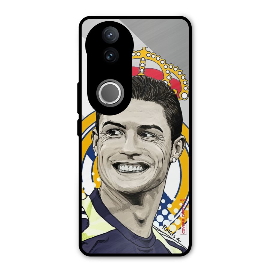 Ronaldo Madrid King Metal Back Case for Vivo V50e