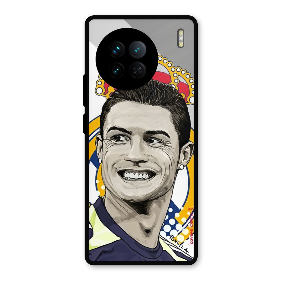 Ronaldo Madrid King Metal Back Case for Vivo X90