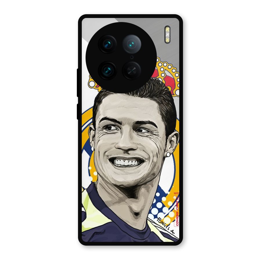 Ronaldo Madrid King Metal Back Case for Vivo X90 Pro