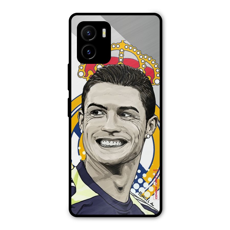 Ronaldo Madrid King Metal Back Case for Vivo Y15s