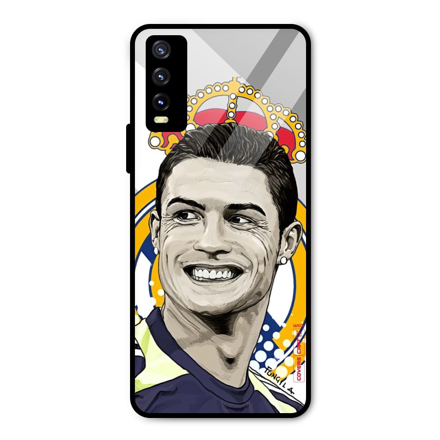 Ronaldo Madrid King Metal Back Case for Vivo Y20i