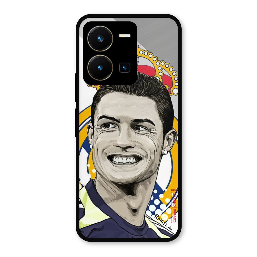 Ronaldo Madrid King Metal Back Case for Vivo Y35