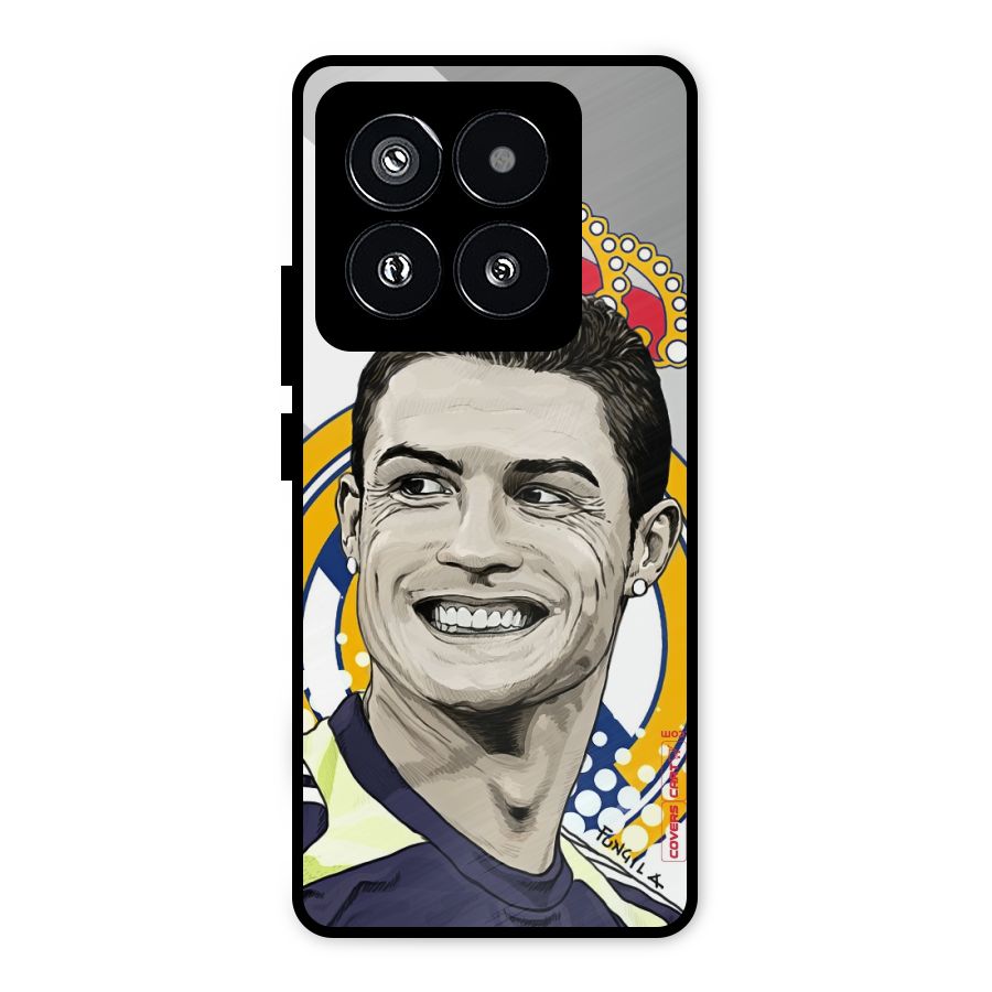 Ronaldo Madrid King Metal Back Case for Xiaomi 14 Pro