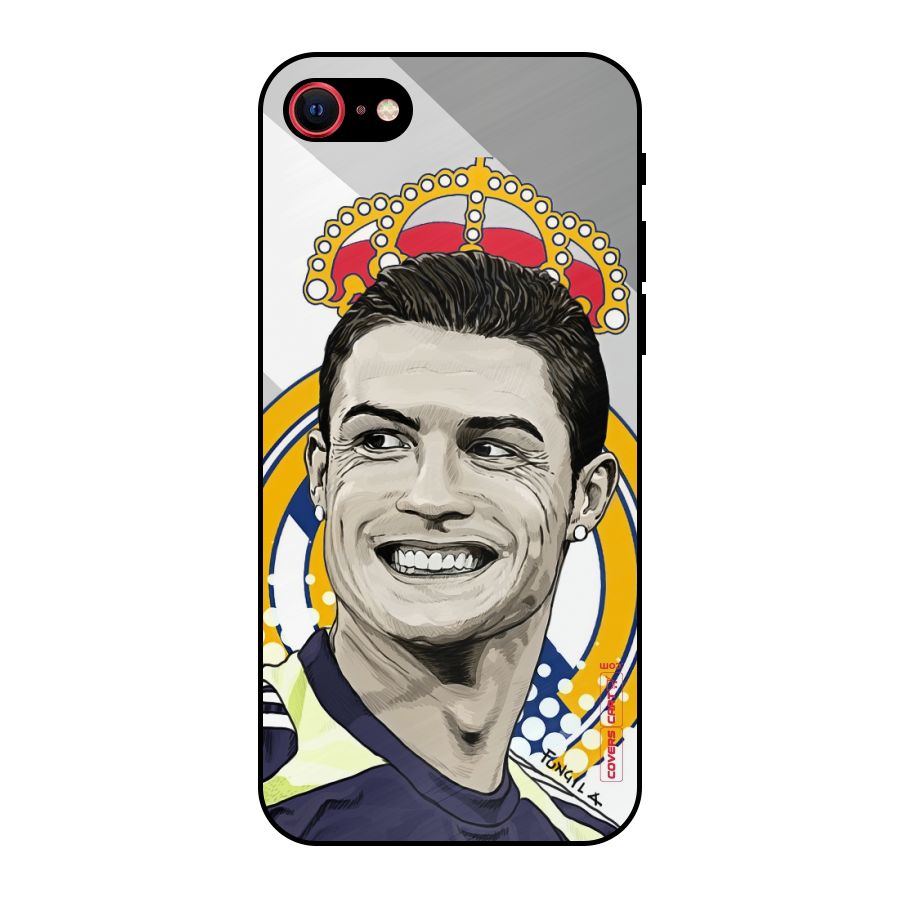 Ronaldo Madrid King Metal Back Case for iPhone SE 2020