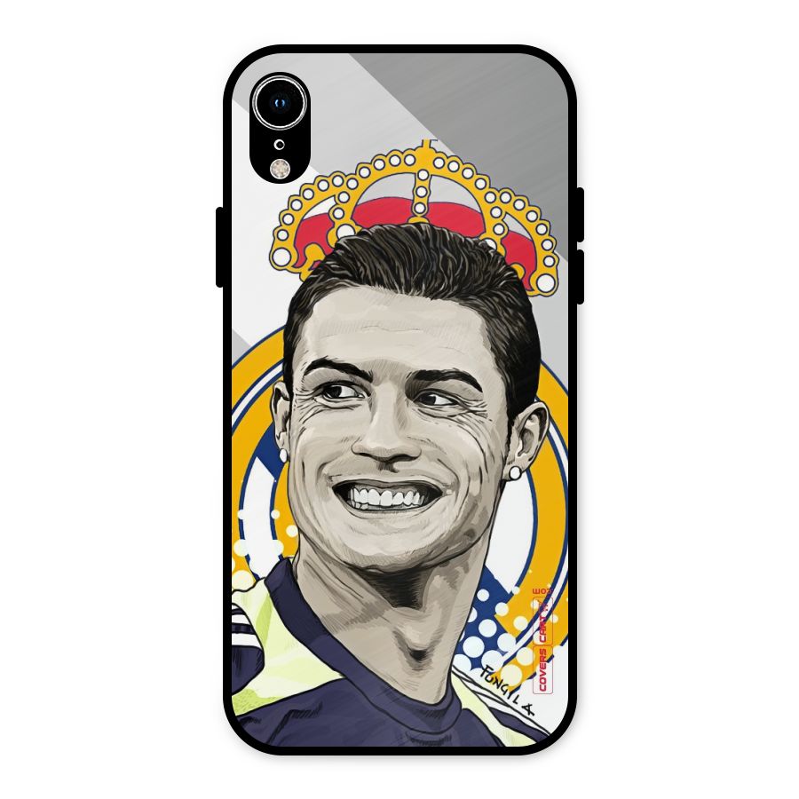 Ronaldo Madrid King Metal Back Case for iPhone XR