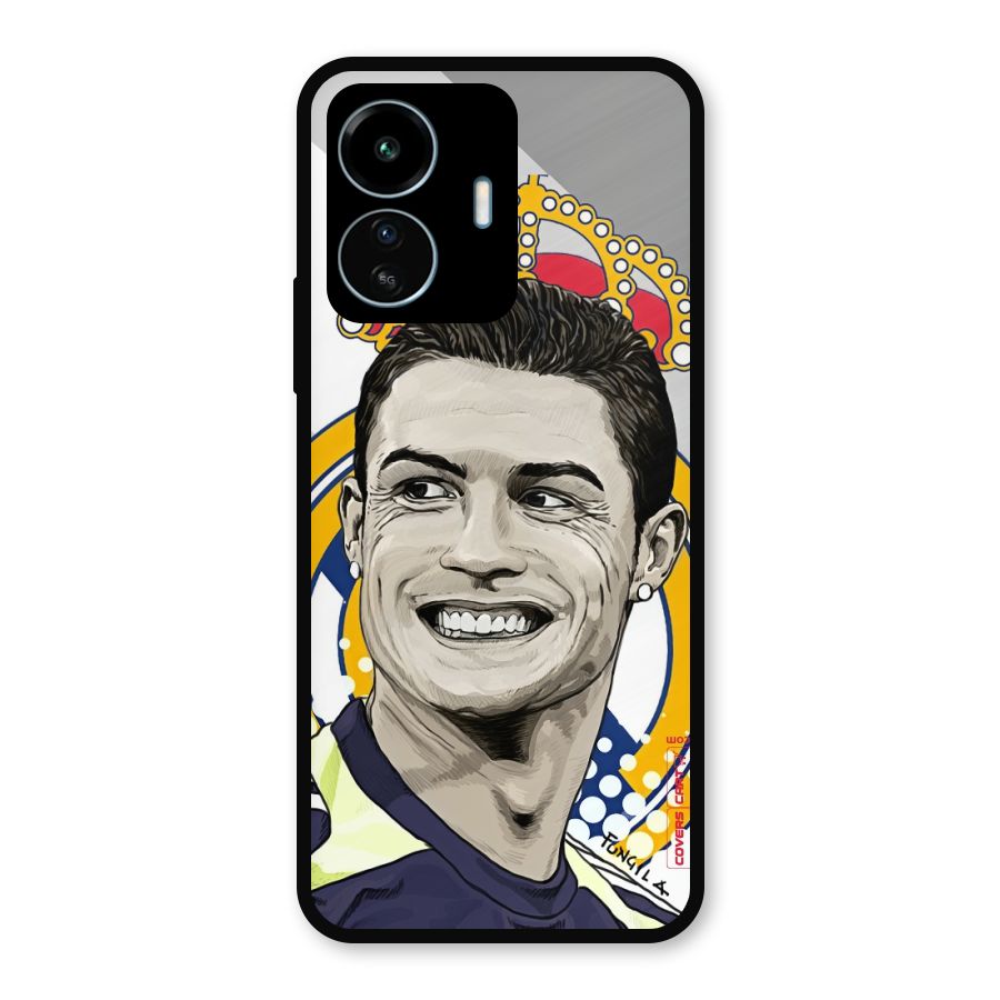 Ronaldo Madrid King Metal Back Case for vivo iQOO Z6 Lite 5G