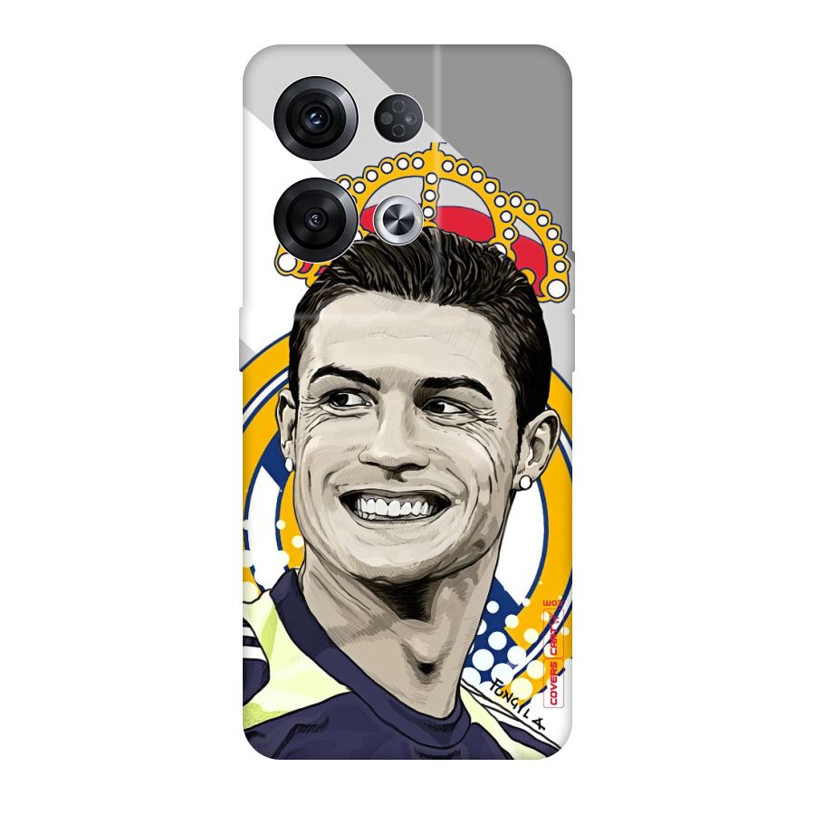 Ronaldo Madrid King Original Polycarbonate Back Case for Oppo Reno8 Pro 5G
