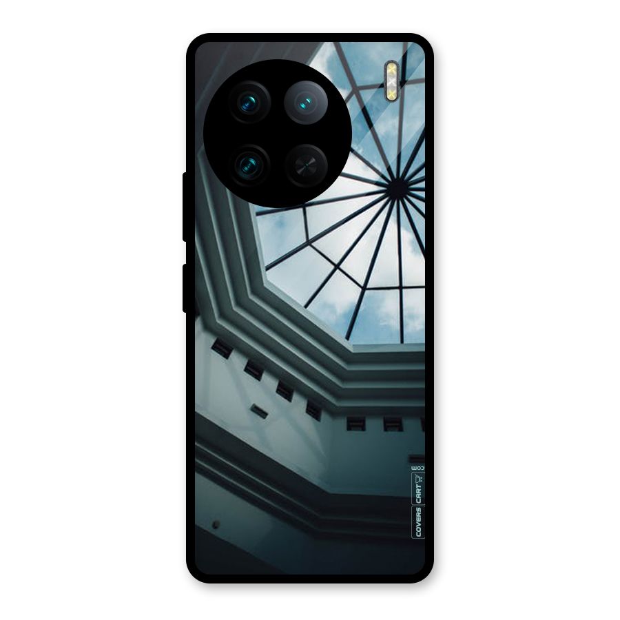 Rooftop Perspective Glass Back Case for Vivo X90 Pro
