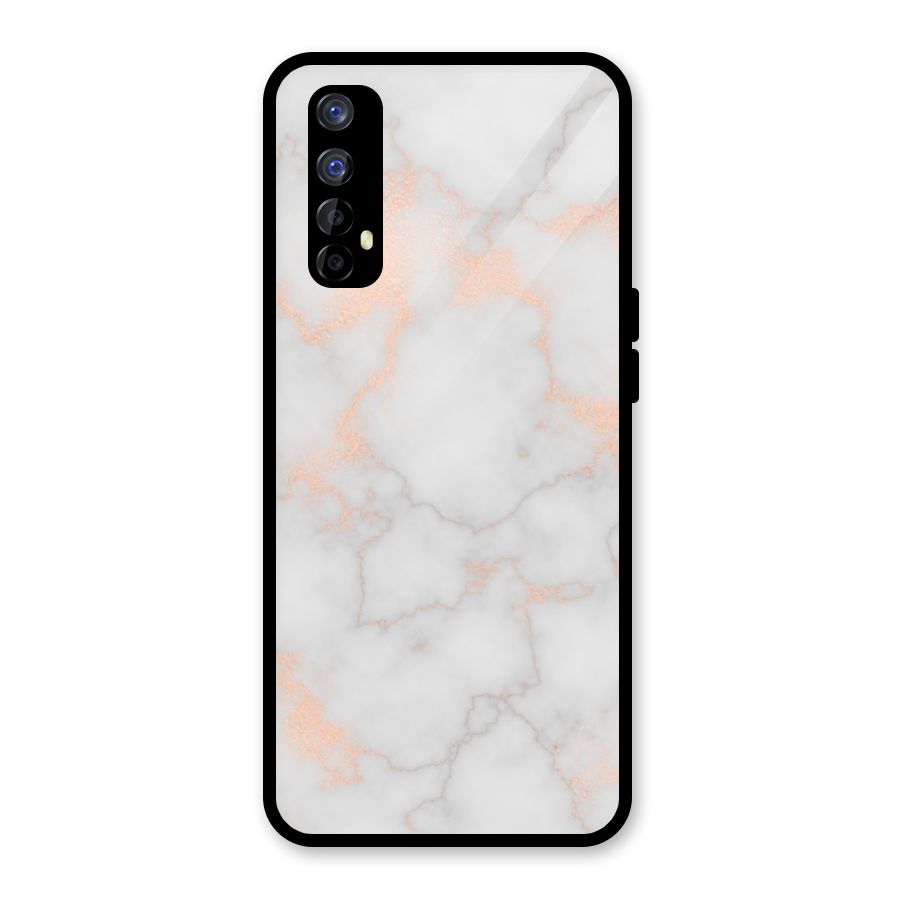RoseGold Marble Glass Back Case for Realme 7