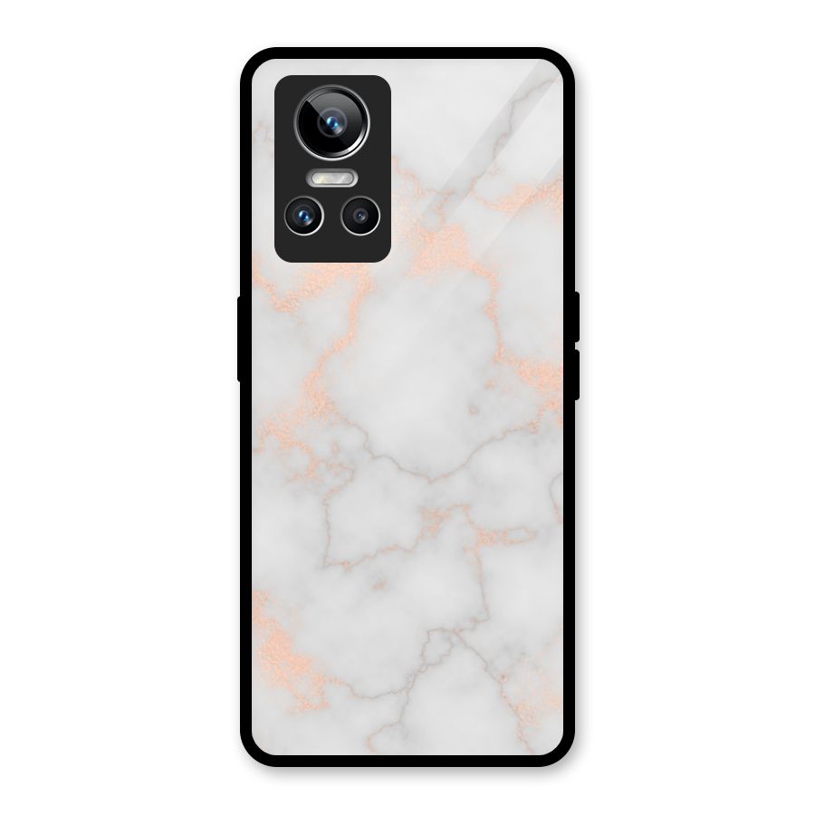 RoseGold Marble Glass Back Case for Realme GT Neo 3