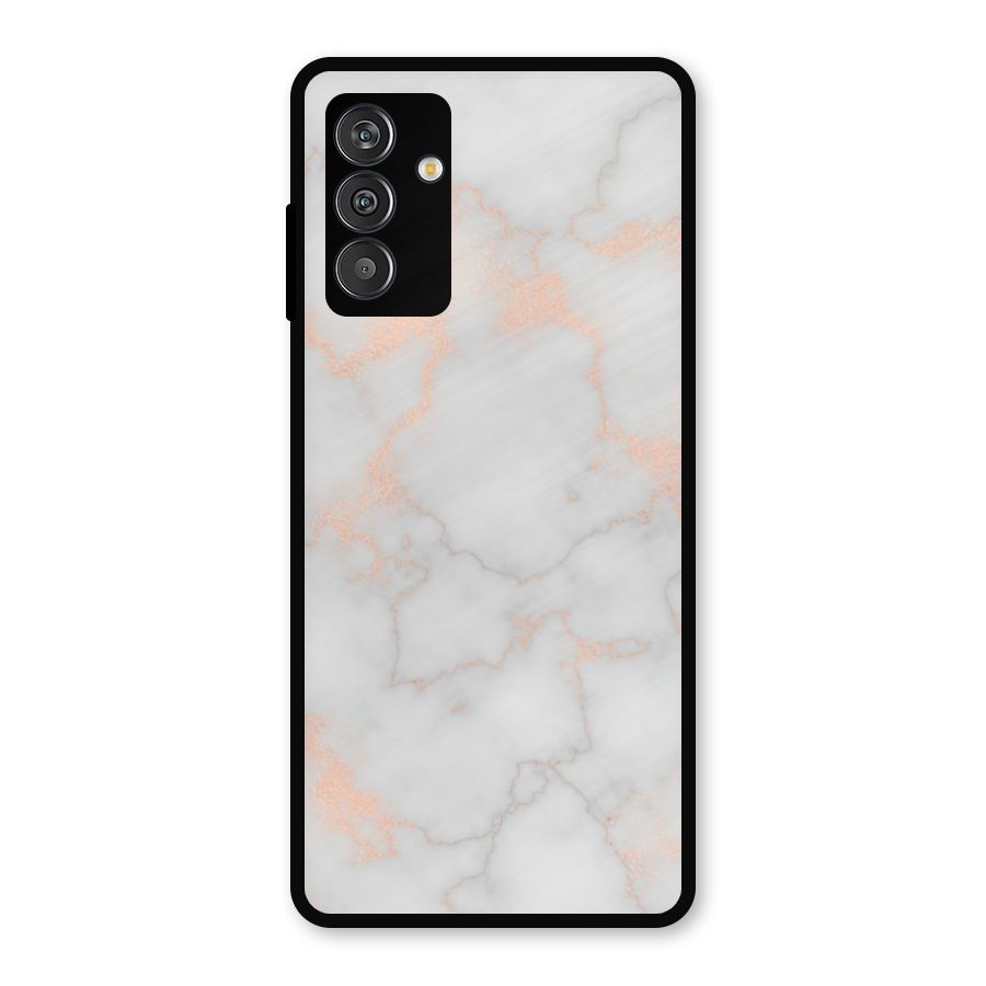 RoseGold Marble Metal Back Case for Galaxy F13