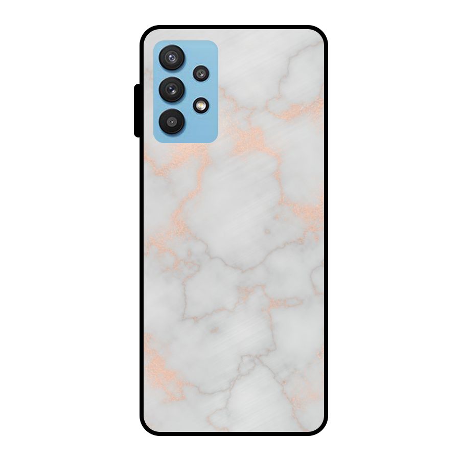 RoseGold Marble Metal Back Case for Galaxy M32 5G