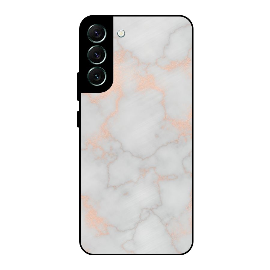 RoseGold Marble Metal Back Case for Galaxy S22 Plus 5G