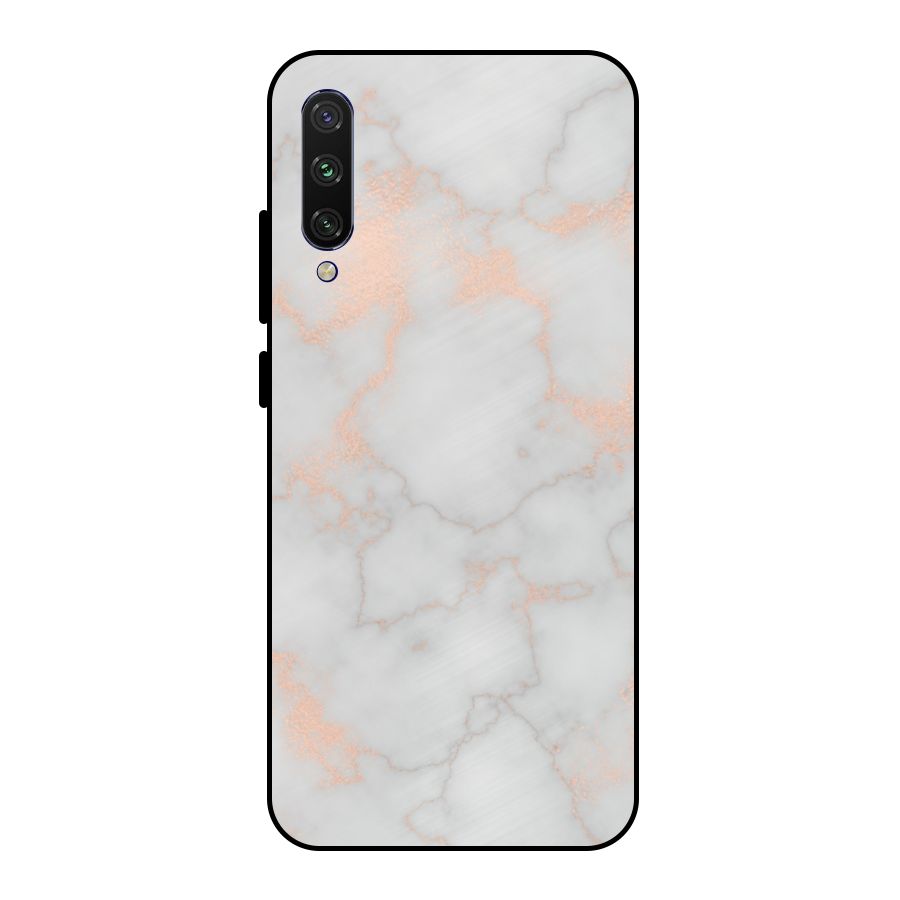 RoseGold Marble Metal Back Case for Mi A3