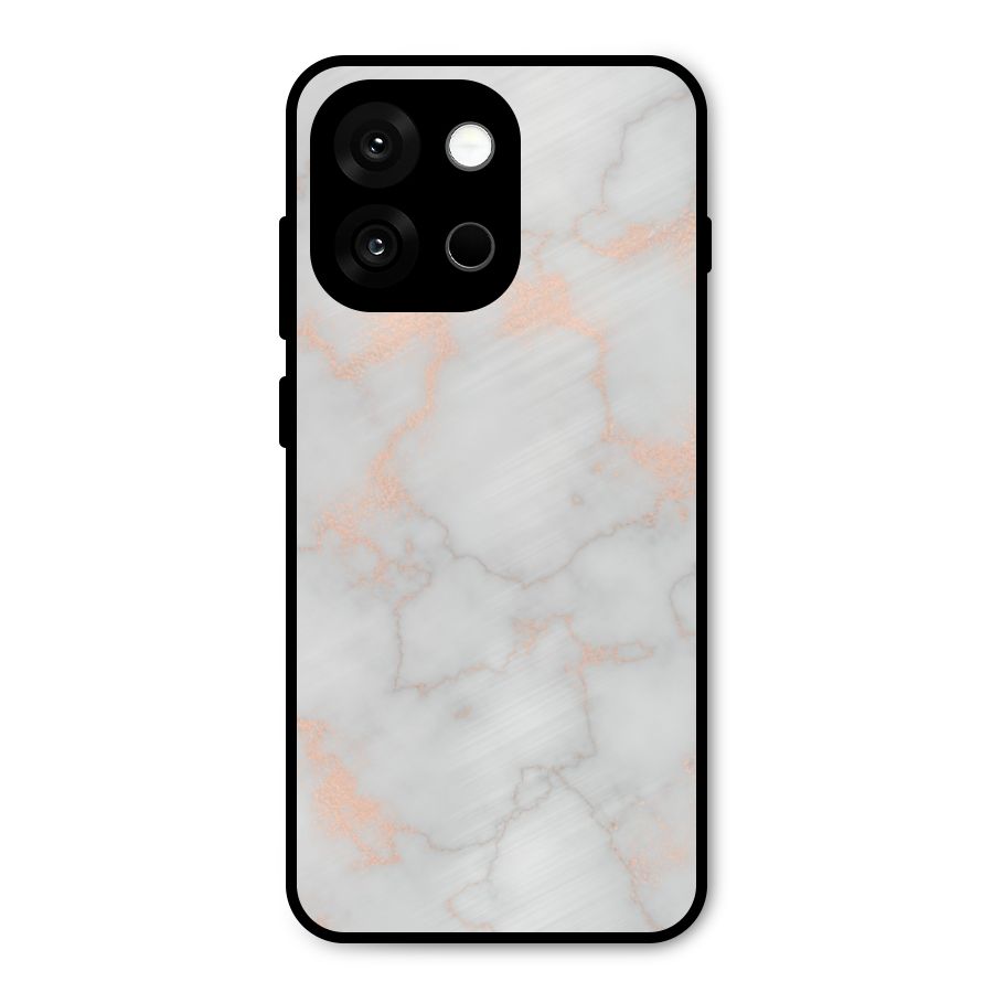 RoseGold Marble Metal Back Case for OnePlus 13s