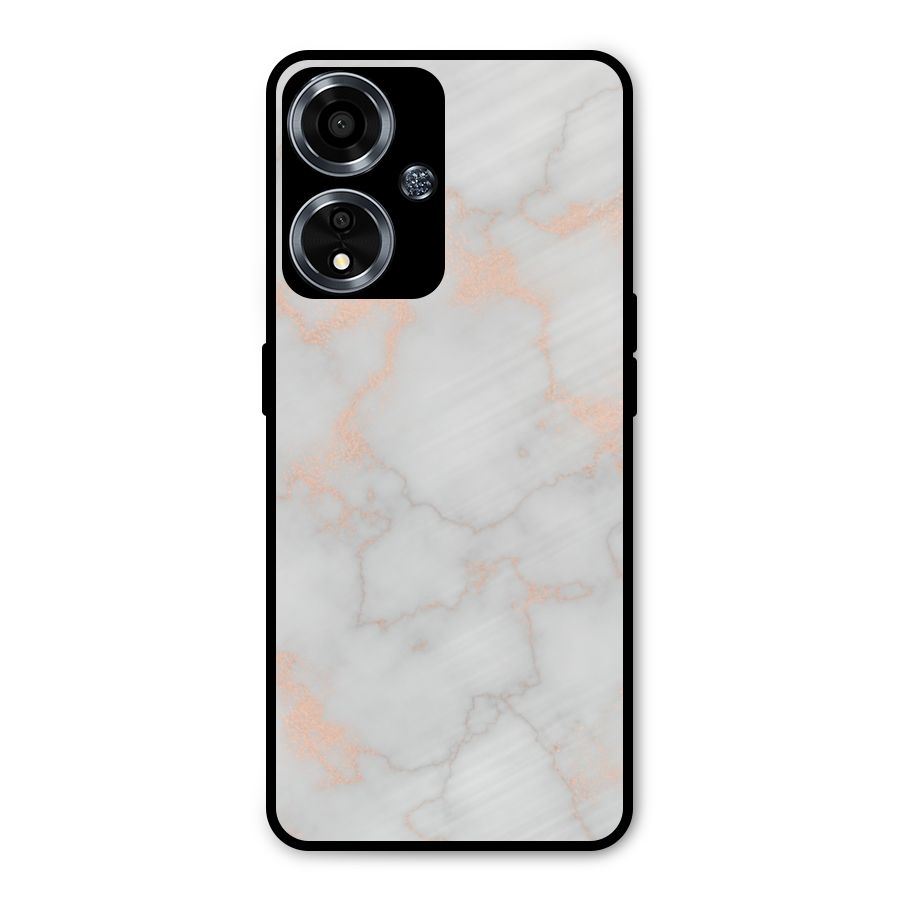 RoseGold Marble Metal Back Case for Oppo A59