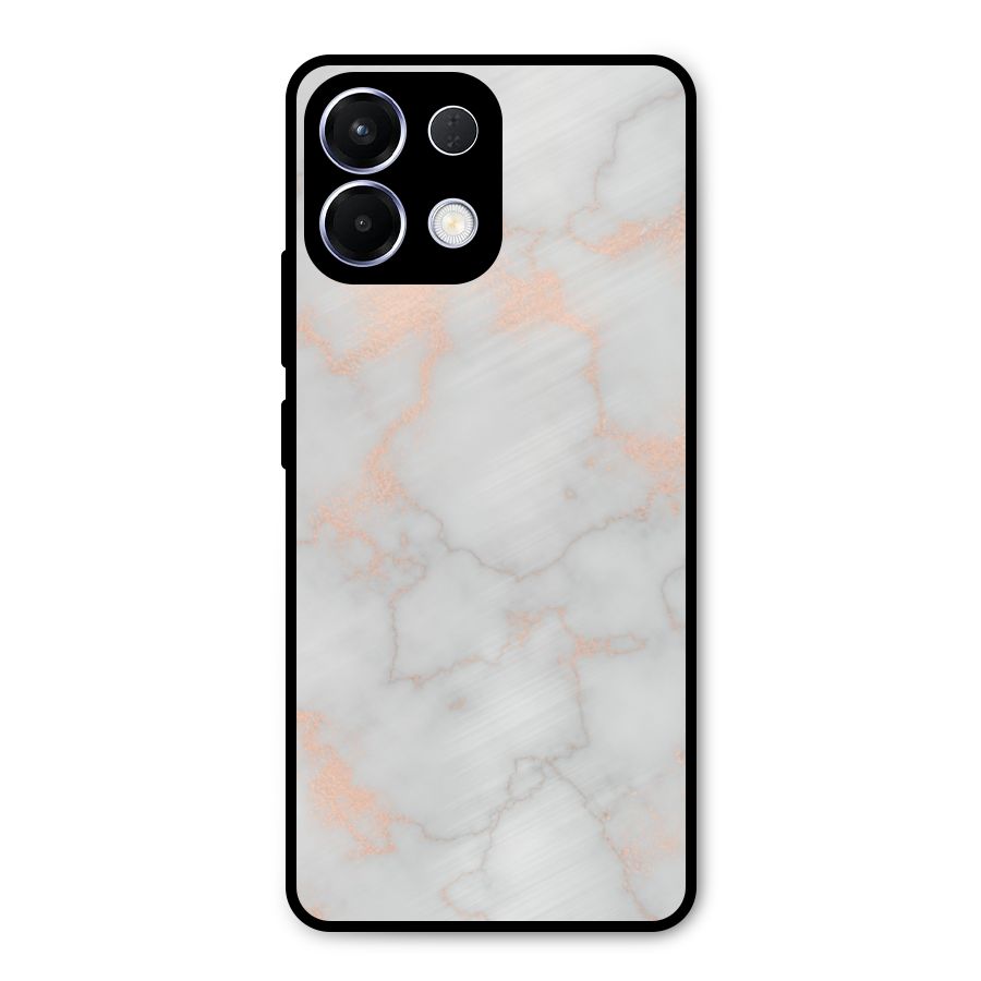 RoseGold Marble Metal Back Case for Oppo K13