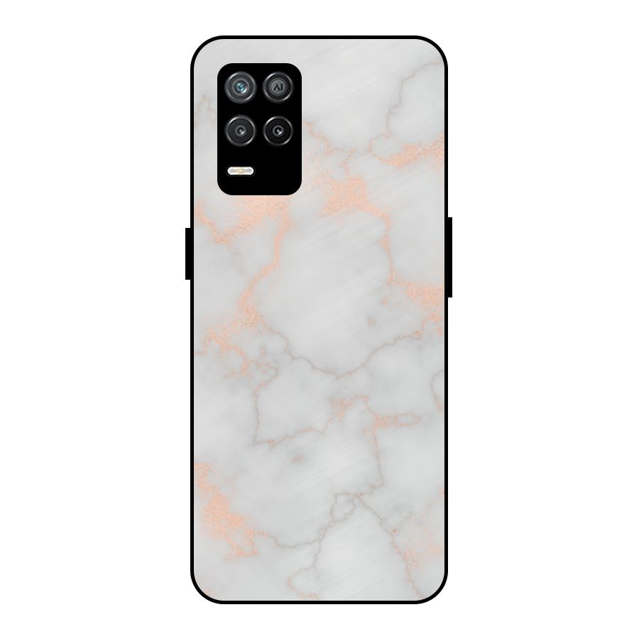 RoseGold Marble Metal Back Case for Realme 9 5G