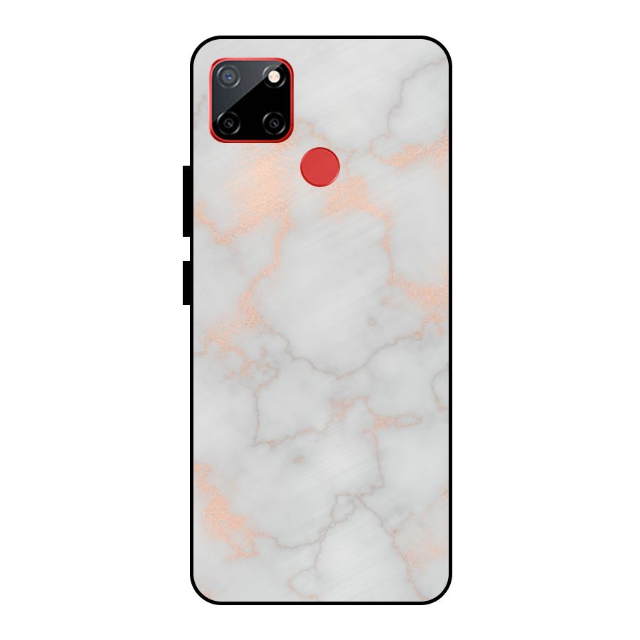 RoseGold Marble Metal Back Case for Realme C12