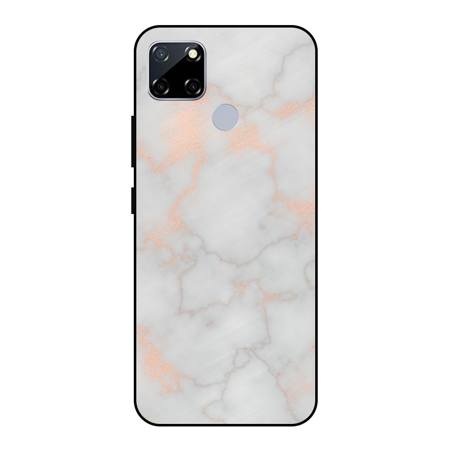 RoseGold Marble Metal Back Case for Realme Narzo 20
