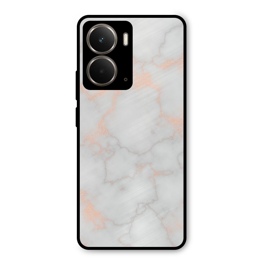 RoseGold Marble Metal Back Case for Realme P3