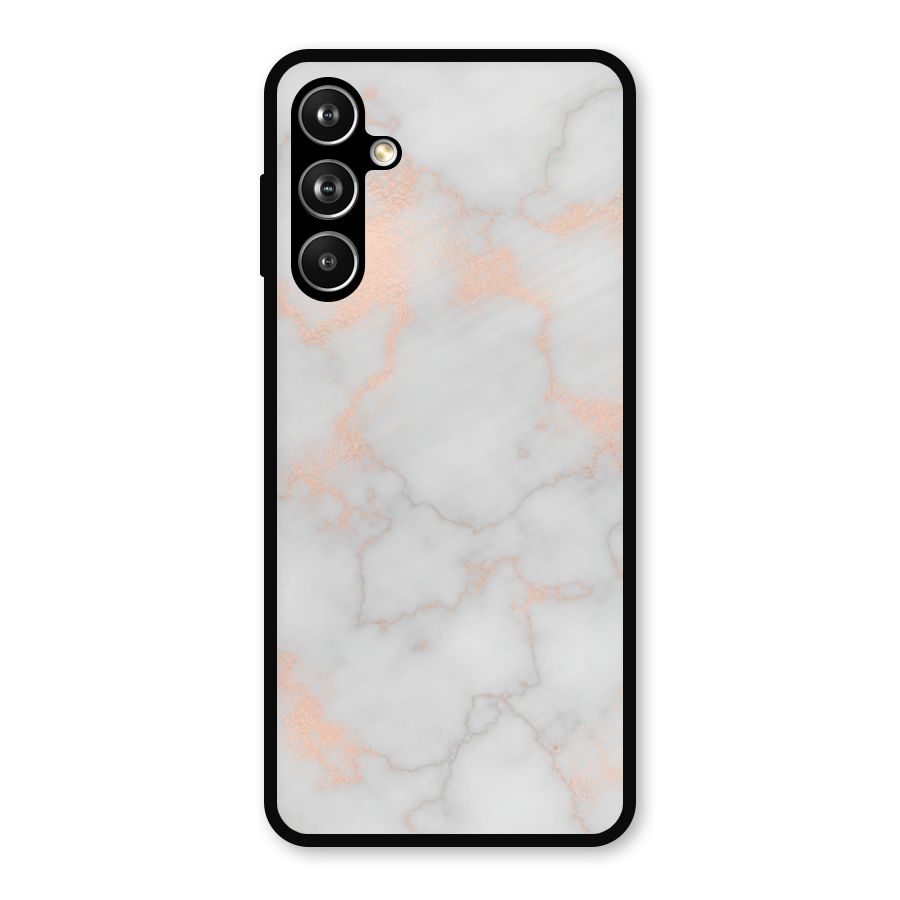 RoseGold Marble Metal Back Case for Samsung Galaxy M54