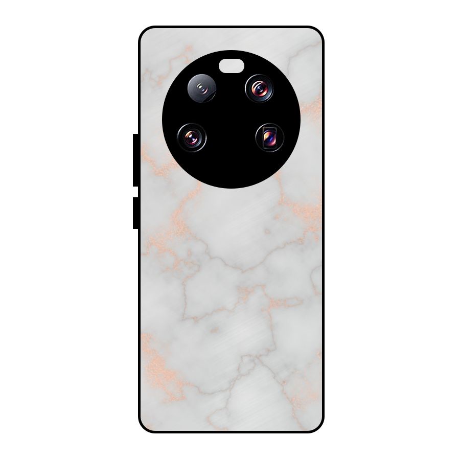 RoseGold Marble Metal Back Case for Xiaomi 13 Ultra