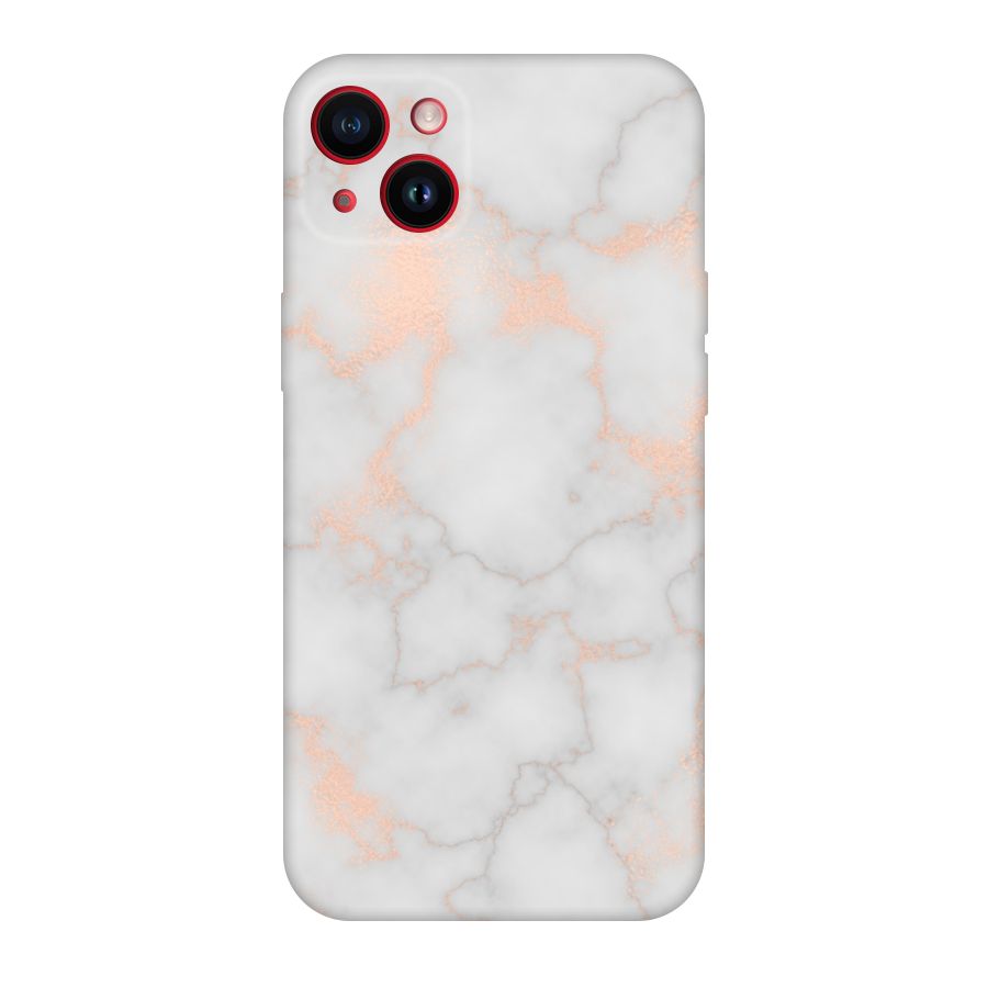 RoseGold Marble Original Polycarbonate Back Case for iPhone 14 Plus