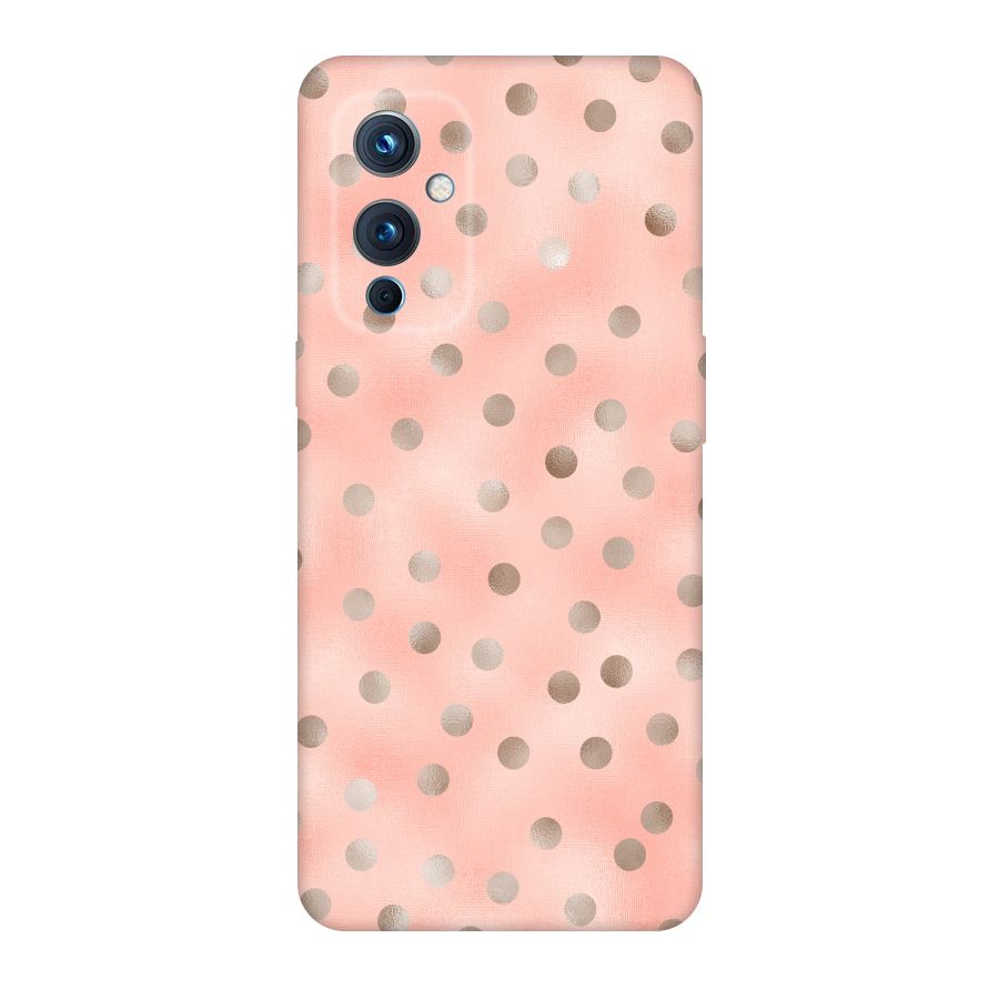 RoseGold Polka Dots Original Polycarbonate Back Case for OnePlus 9