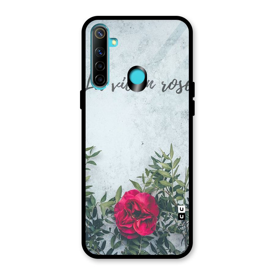 Rose Life Glass Back Case for Realme Narzo 10