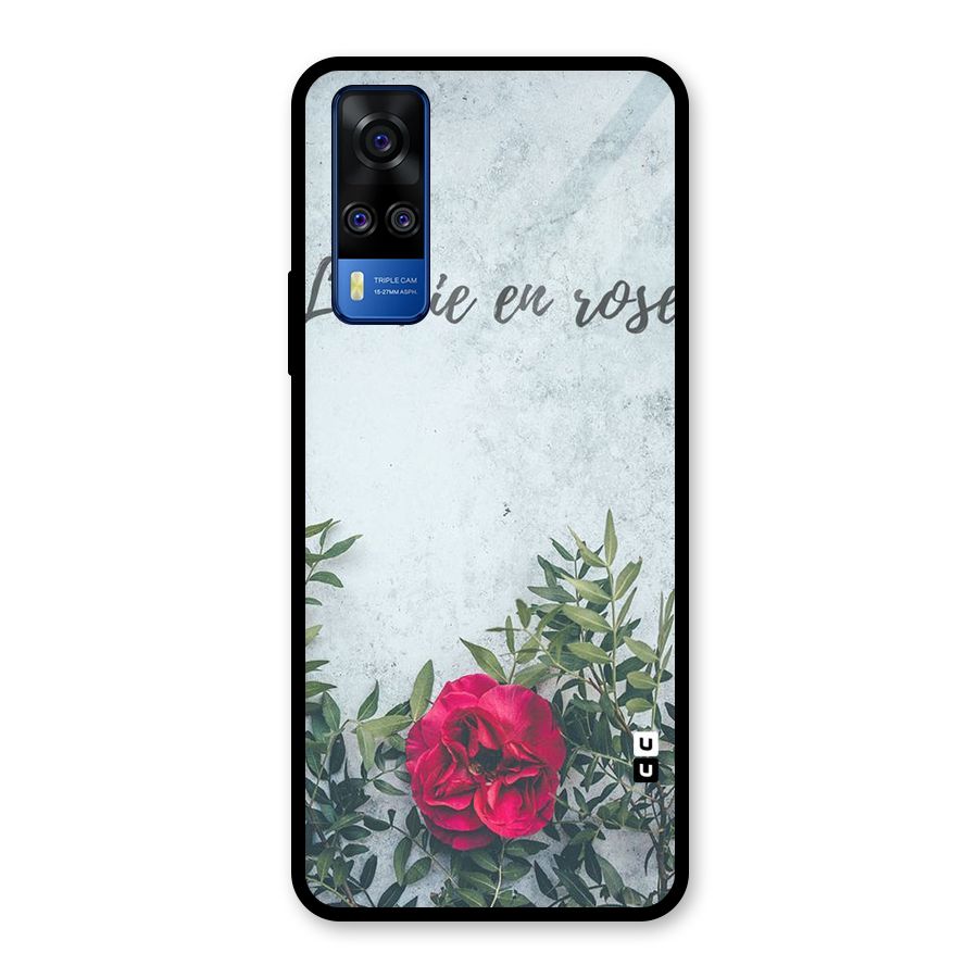 Rose Life Glass Back Case for Vivo Y31