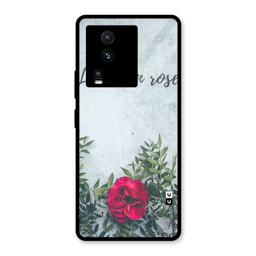 Rose Life Glass Back Case for Vivo iQOO Neo 7