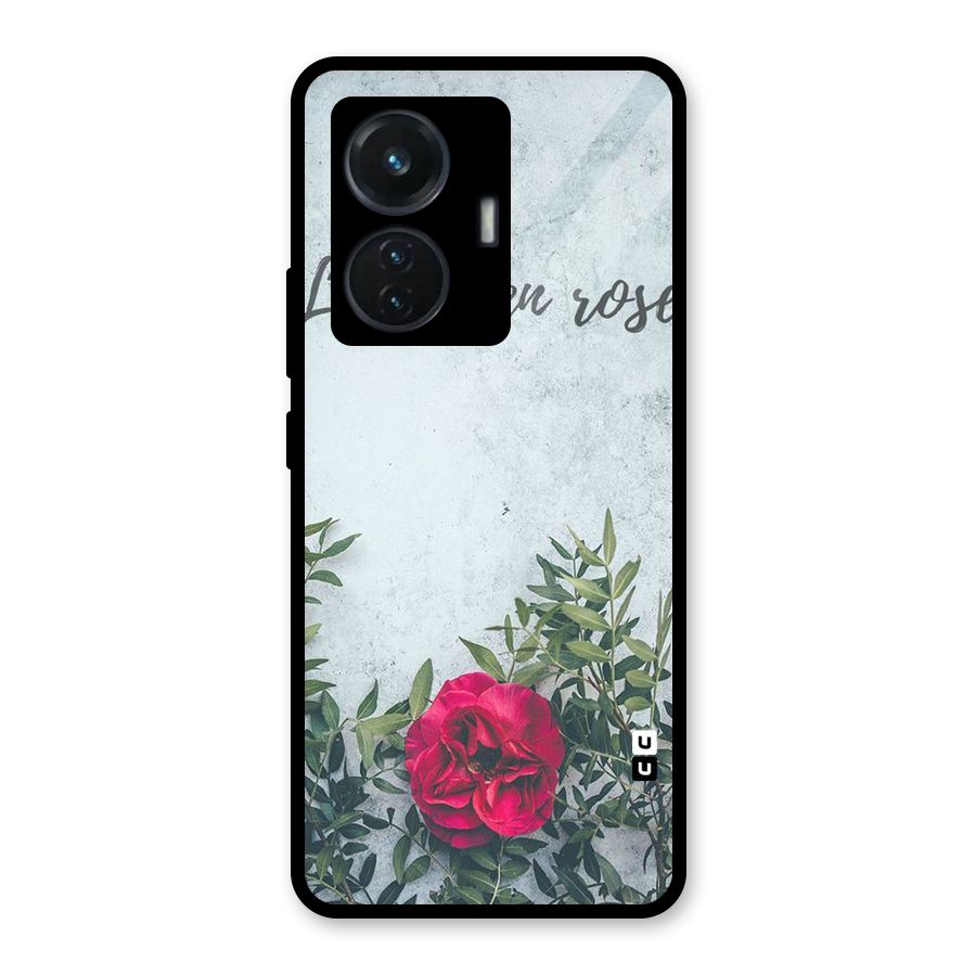 Rose Life Glass Back Case for iQOO Z6 44W