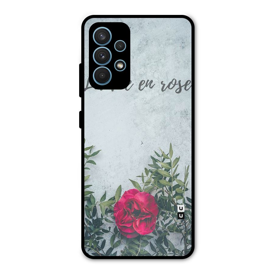 Rose Life Metal Back Case for Galaxy A32