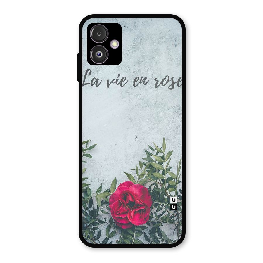 Rose Life Metal Back Case for Galaxy F14