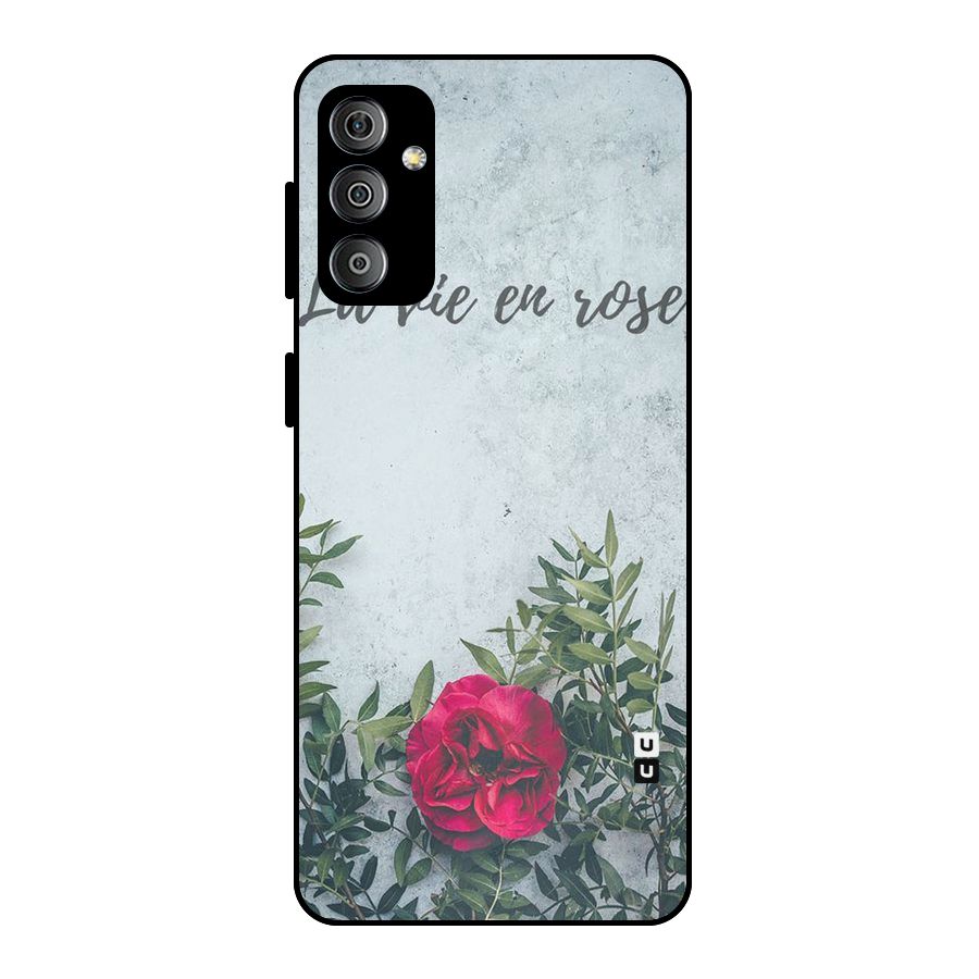 Rose Life Metal Back Case for Galaxy F23