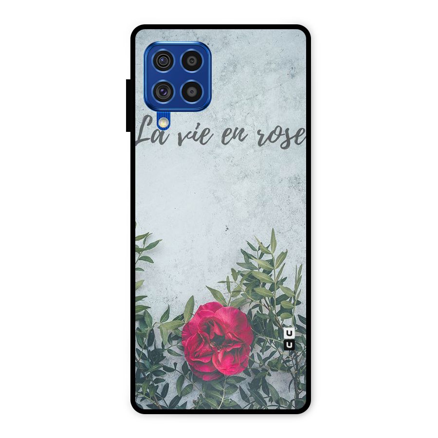 Rose Life Metal Back Case for Galaxy F62