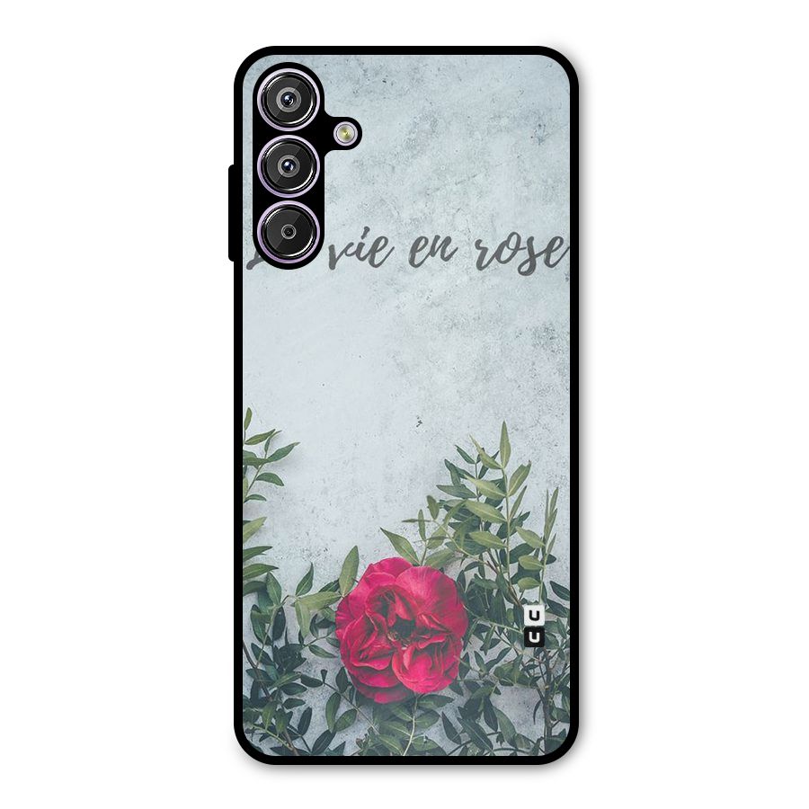 Rose Life Metal Back Case for Galaxy M15